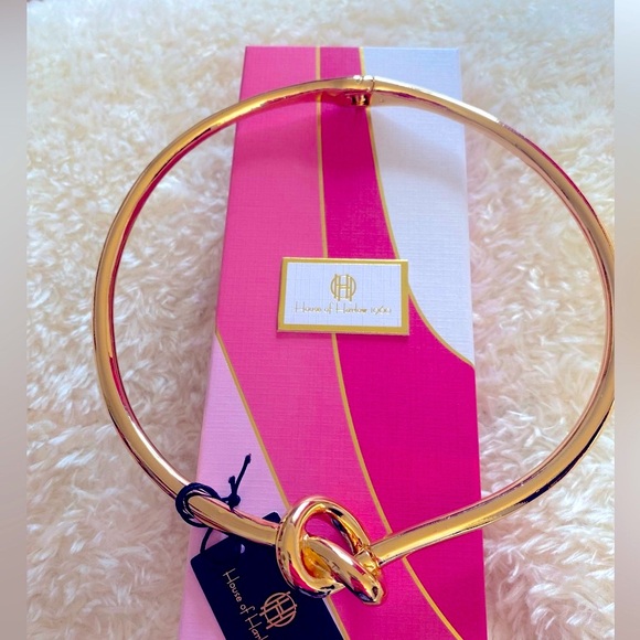 House of Harlow 1960 Jewelry - ❤️❤️Sexy House Of Harlow 1960 Gold Love Knot Sleek Choker Necklace